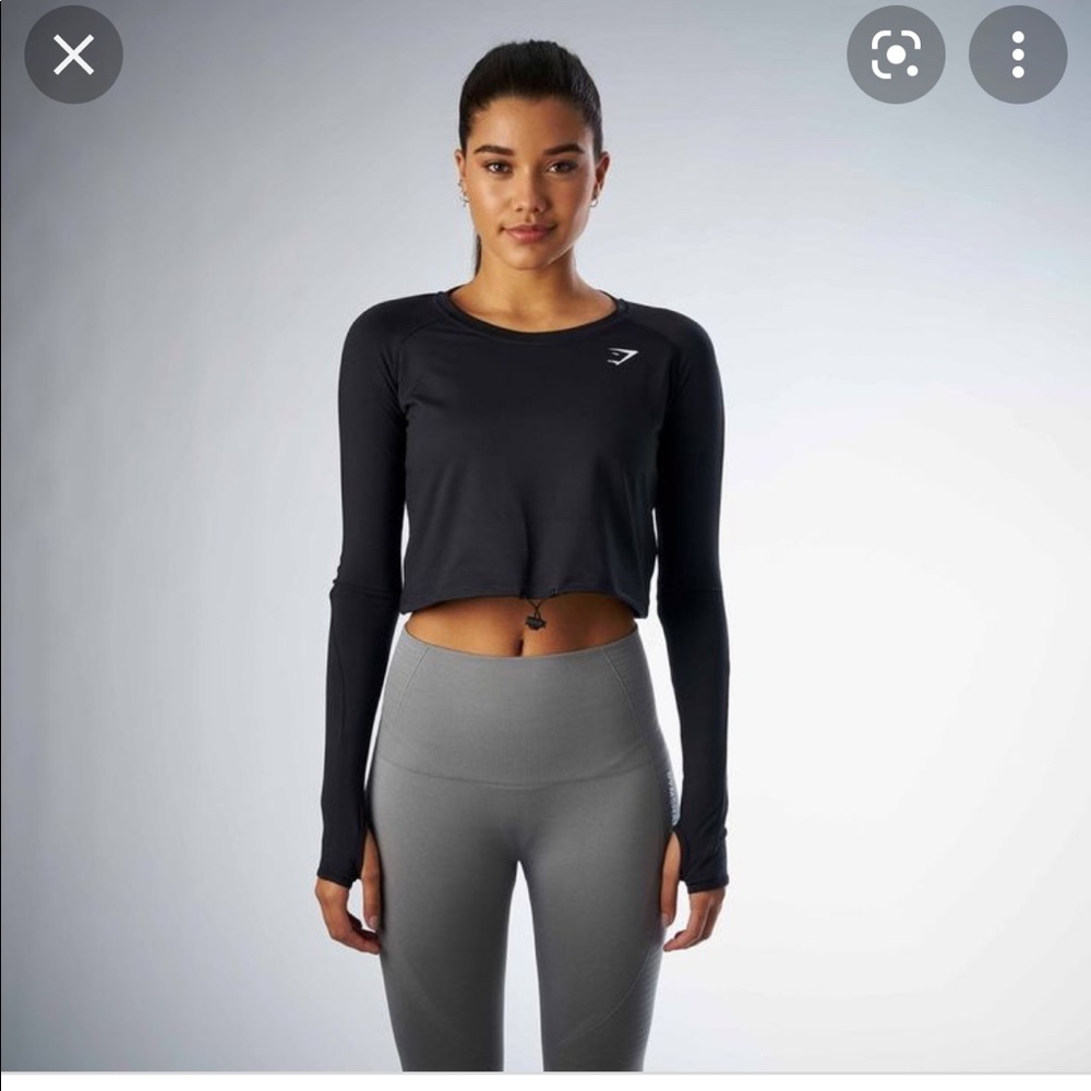 Gymshark Adjustable Drawstring Crop Top - image 1